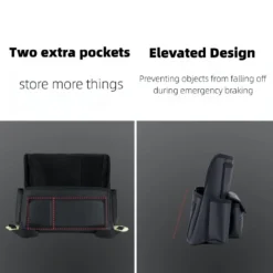 Car Seat Middle Hanger Storage Bag Luxury Auto Handbag Holder Between Seats Tissue Water Cup Pockets Stowing Tidying 5