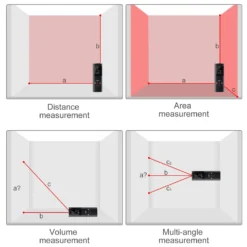 40M/60M Mini Smart Laser Distance Meter Measure Infrared Rangefinder USB Rechargeable Portable Handheld Laser Range Finder Tools 4