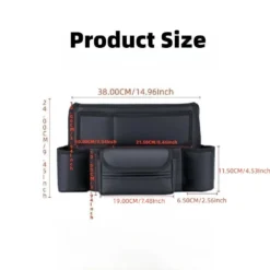 Car Seat Middle Hanger Storage Bag Luxury Auto Handbag Holder Between Seats Tissue Water Cup Pockets Stowing Tidying 2