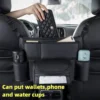 Car Seat Middle Hanger Storage Bag Luxury Auto Handbag Holder Between Seats Tissue Water Cup Pockets Stowing Tidying 1