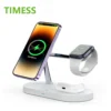 3 in 1 Wireless Charger Stand Magnetic For iPhone 12 13 14 15 Fast Charging Station for Apple Watch 9 8 7 6 5 Airpods 2 3 Pro 6