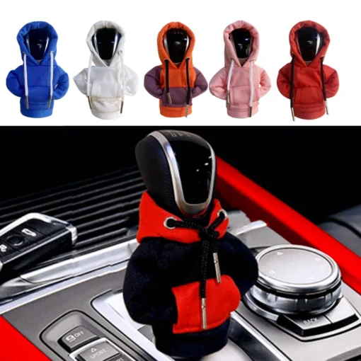 Gear Shift Knob Hoodie Poleron Change Speed Lever Sweatshirt Car Gear Shift Cover Hoodie Car Gearbox Hood For Car Gear Lever 1