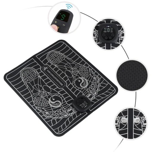 Electrical Foot Mat EMS Muscle Stimulation For Contraction Relax Shape Legs Relieve Ache Pain Reduce Injuries USB Charging 3