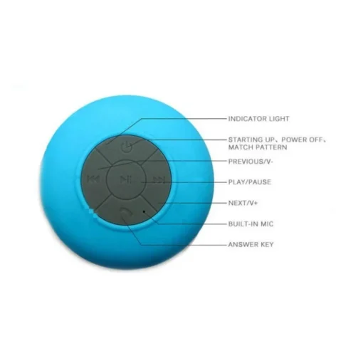 Bathroom waterproof wireless Bluetooth speaker large suction cup mini portable speaker outdoor sports stereo speaker 4