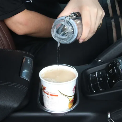 New 12V 24V Car Electric Kettle Car Based Thermal Mug Heating Cup Boiling Water Cup 280ml Free Shipping 3