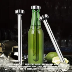 1pc Stainless Steel Beer Chiller Stick Beer Chiller Stick Portable Beverage Cooling Ice Cooler Beer Kitchen Tools Party Supplies 4