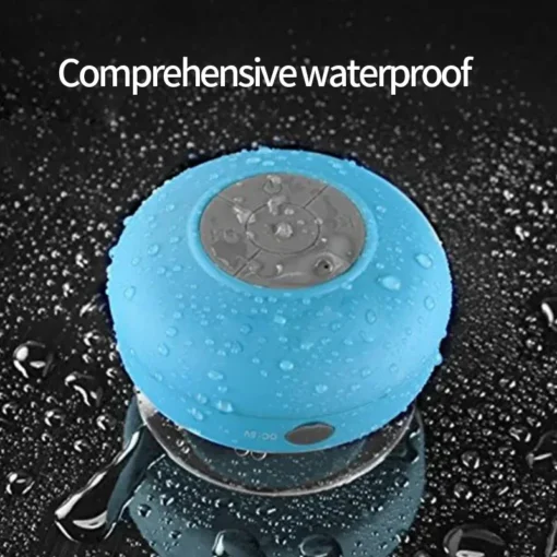 Bathroom waterproof wireless Bluetooth speaker large suction cup mini portable speaker outdoor sports stereo speaker 2