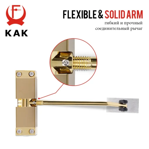 KAK Stainless Steel Automatic Spring Door Closer Door Closing Device Can Adjust The Door Closing Device Furniture Door Hardware 5