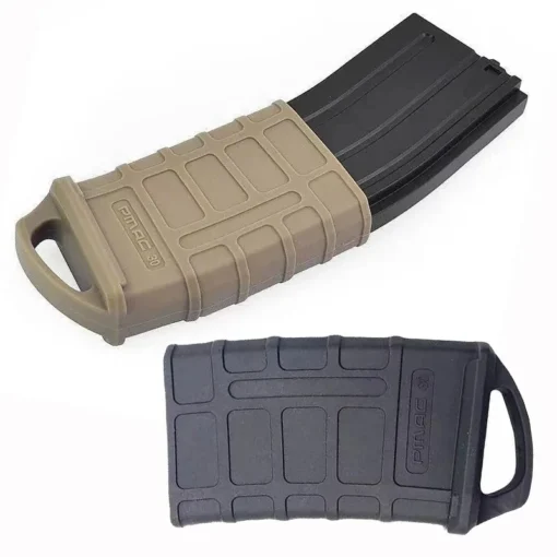 M4 M16 Fast Magazine Holster Tactical Rubber Case 5.56 Mag Anti-slip Protective Sleeve Cover Airsoft Gun Cartridge Hunting Gear 1