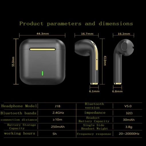 XIAOMI Wireless Bluetooth Headphones In Ear Stereo Sports Earphone Ture Wireless Bluetooth Headset With Mic 4