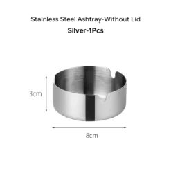 Creative Ashtrays With Lid Walnut Wood Desktop Ashtray Stainless Steel Windproof Ash Tray for Smoking Office Home Decoration 8
