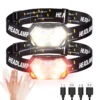 9 Led Strong Light Headlamp USB Rechageable Motion Sensor Headlight Portable Fishing Camping Outdoor Head Lamp Work Flashlight 1