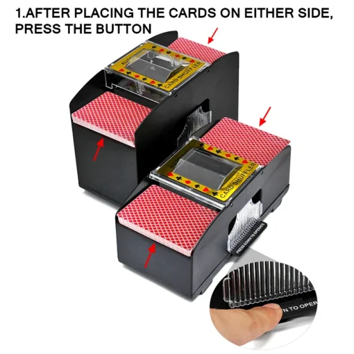 Shuffle Machine Board Game Poker Playing Cards Electric Automatic Card Game Party Entertainment And Card Shuffler Essentials 3