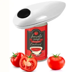Electric Can Opener Mini One Touch Automatic Smooth Edges Jar Can Tin Touch No Sharp Edges Handheld Jar Openers Kitchen Bar Tool 1