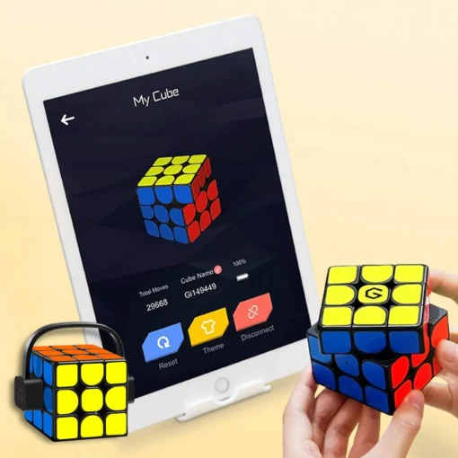 GiiKER Electronic Bluetooth Speed Cube Real-time Connected STEM Smart Cube 3x3 Companion App Support Online Battle with Cubers 4