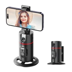 360 Degree Rotation Auto Face Tracking Phone Holder Stand Foldable Gesture Operation for Mobile Smartphone Vlog Live Streaming 1
