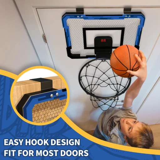 Kids Sports Toys Basketball Balls Toys for Boys Girls 3+ Years Old Wall Type Foldable Basketball Hoop Throw Outdoor Indoor Games 4