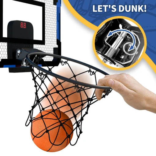 Kids Sports Toys Basketball Balls Toys for Boys Girls 3+ Years Old Wall Type Foldable Basketball Hoop Throw Outdoor Indoor Games 3