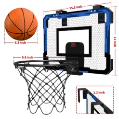 Kids Sports Toys Basketball Balls Toys for Boys Girls 3+ Years Old Wall Type Foldable Basketball Hoop Throw Outdoor Indoor Games 5